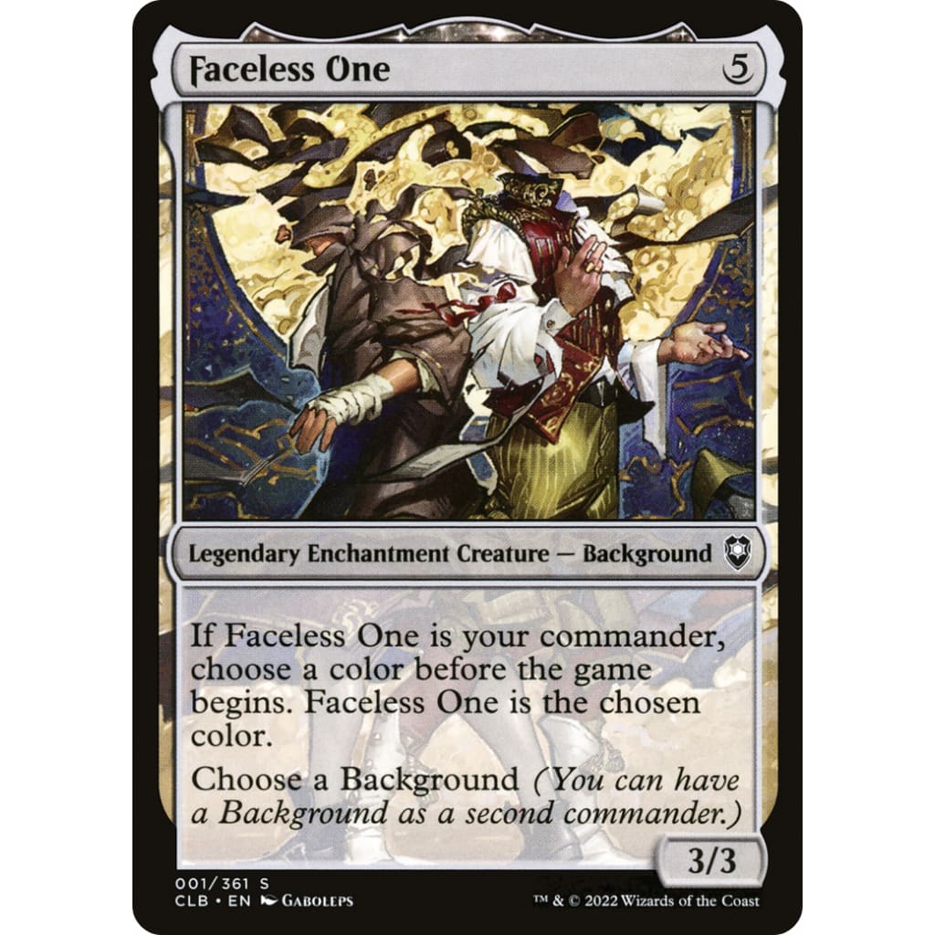 Faceless One (CLB-001) - Single