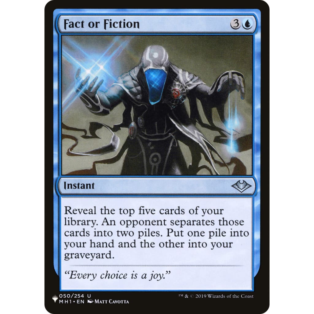 Fact or Fiction (PLST-MH1-50) - Single