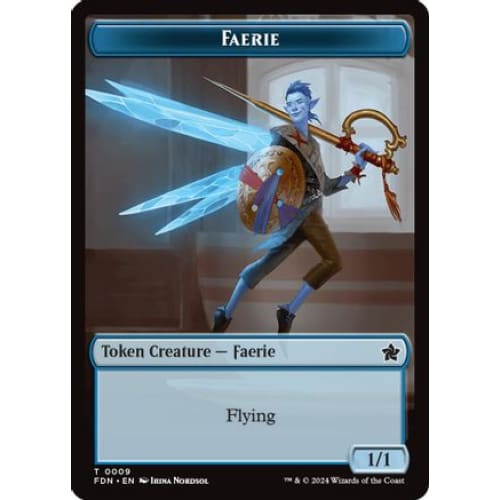 Faerie // Fish Doubled-Sided Token (-9 10) - Single