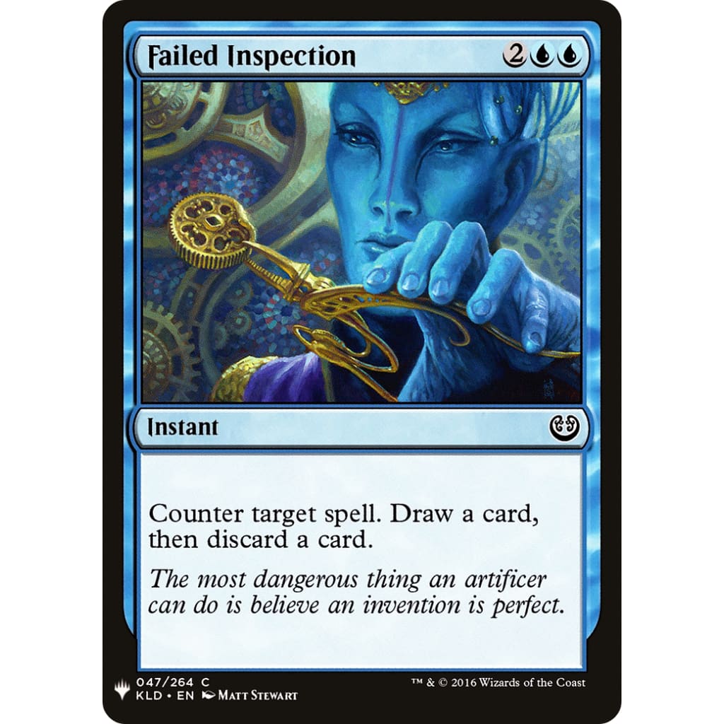 Failed Inspection (PLST-KLD-47) - Single