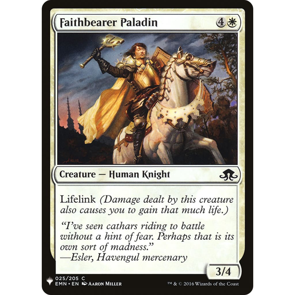 Faithbearer Paladin (PLST-EMN-25) - Single