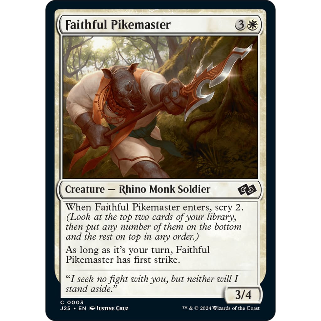 Faithful Pikemaster (J25-003) - Single