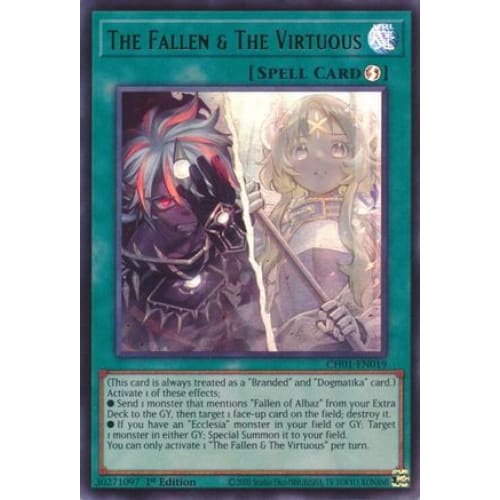 The Fallen & Virtuous - CH01-EN019 Ultra Rare 1st Edition