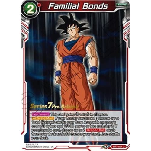 Familial Bonds (Assault of the Saiyans Pre-Release Cards)