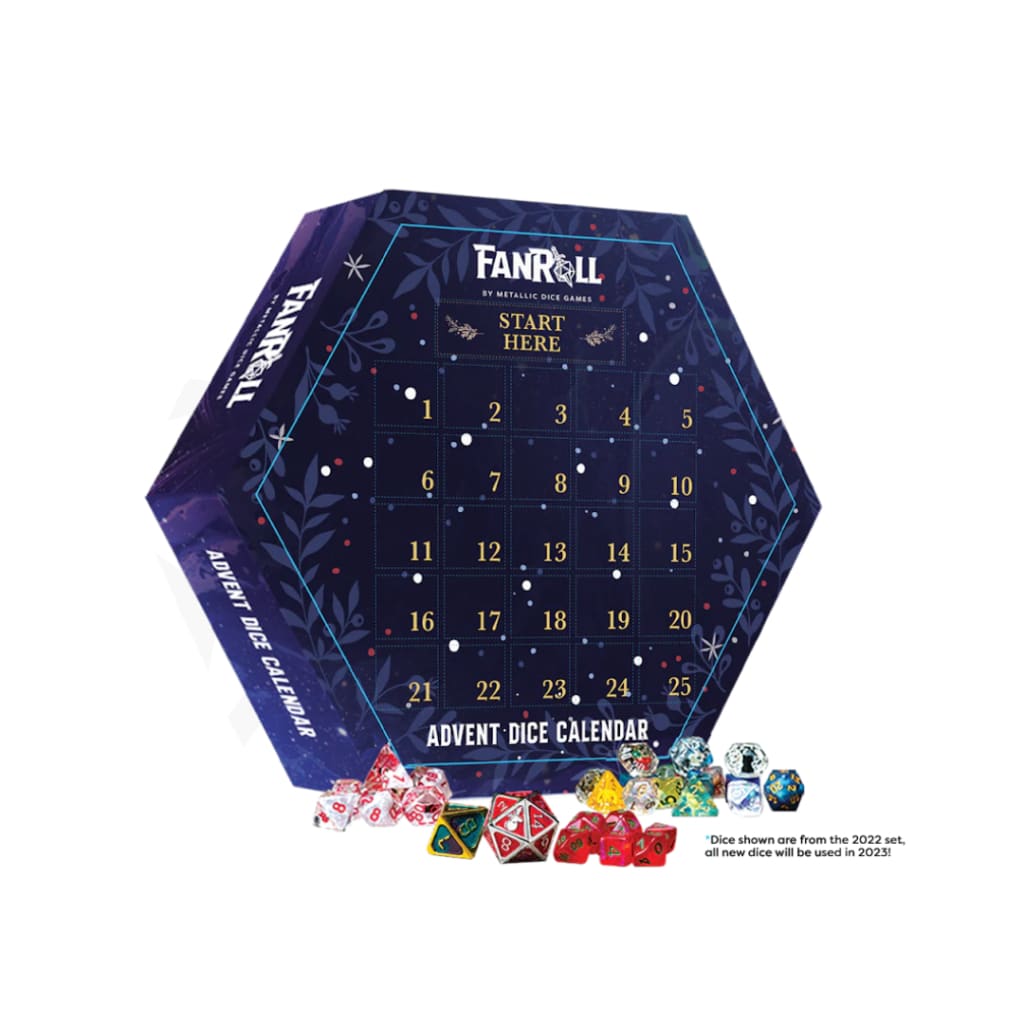 Fan Roll Advent Dice Calendar