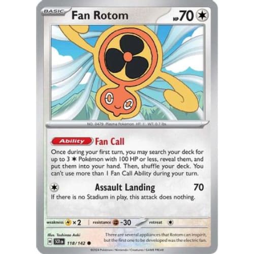 Fan Rotom (118) Common Reverse Holofoil - Single