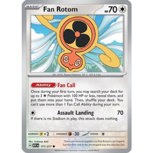 Fan Rotom - 171/217 (171) Common - Single
