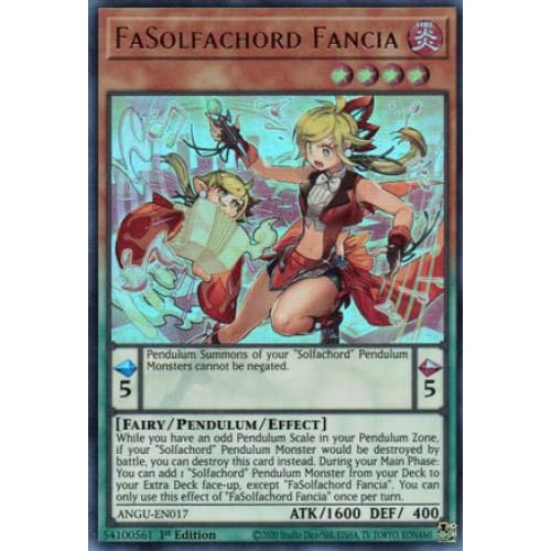 FaSolfachord Fancia (ANGU-EN017) Ultra Rare 1st Edition