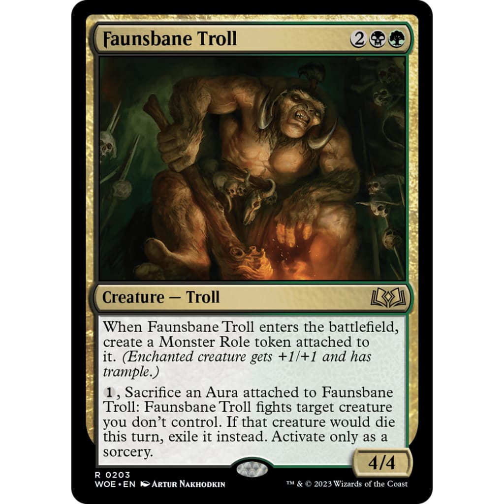 Faunsbane Troll (WOE-203) - Single