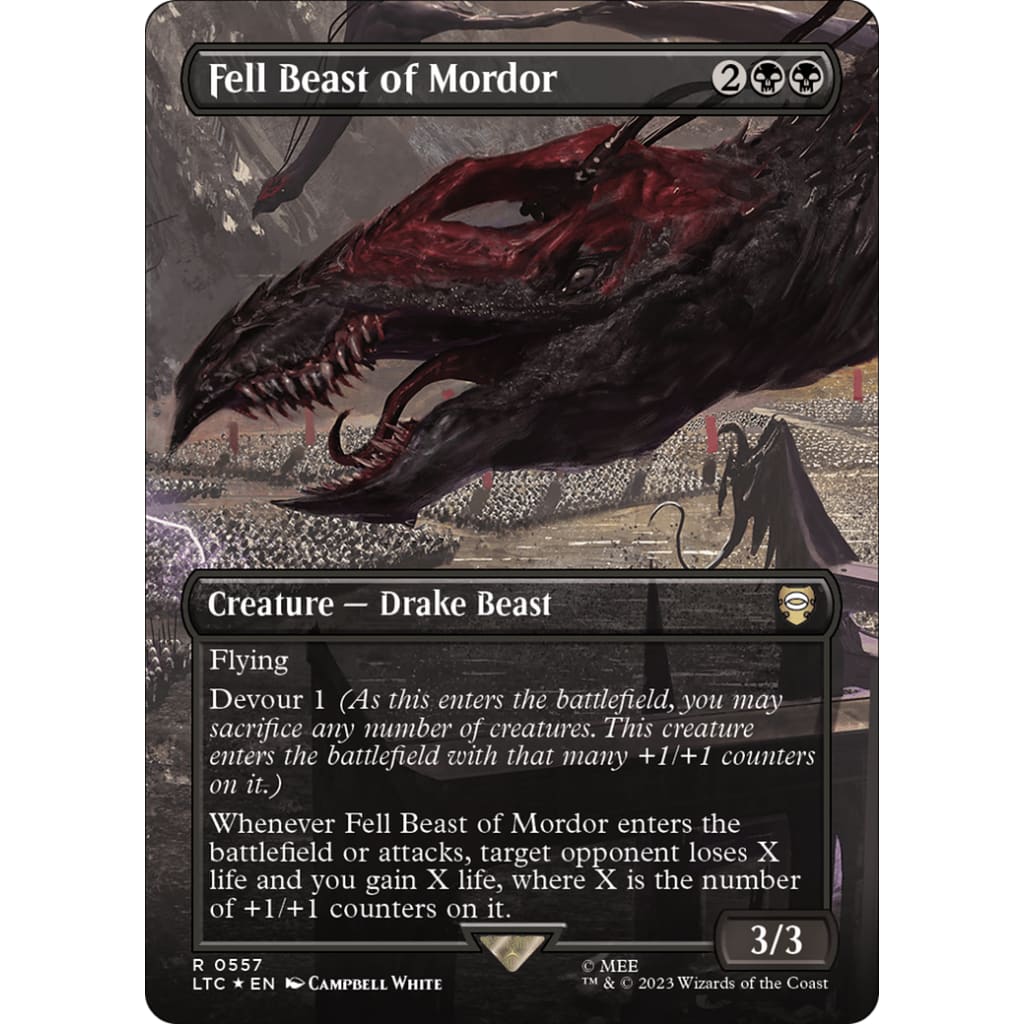 Fell Beast of Mordor (LTC-557) (Borderless) Foil - Single