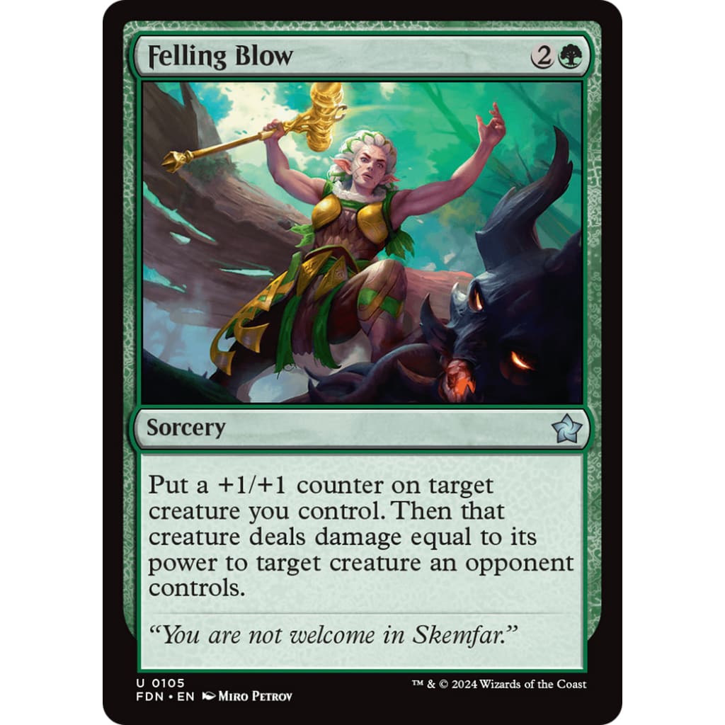 Felling Blow (FDN-105) Foil - Single
