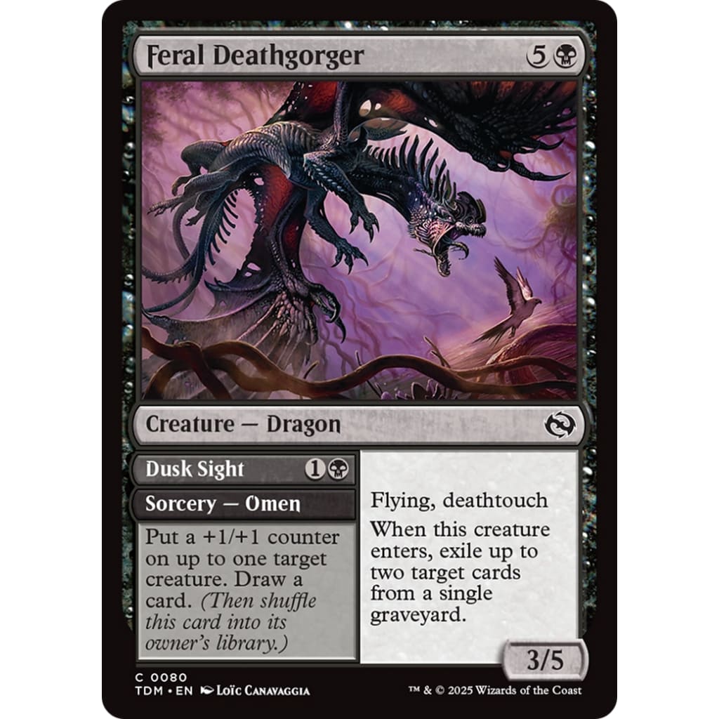 Feral Deathgorger // Dusk Sight (TDM-080) - Single