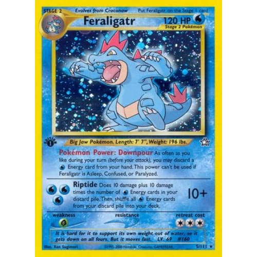 Feraligatr (005/111) Holo Rare 1st Edition Holofoil - Single