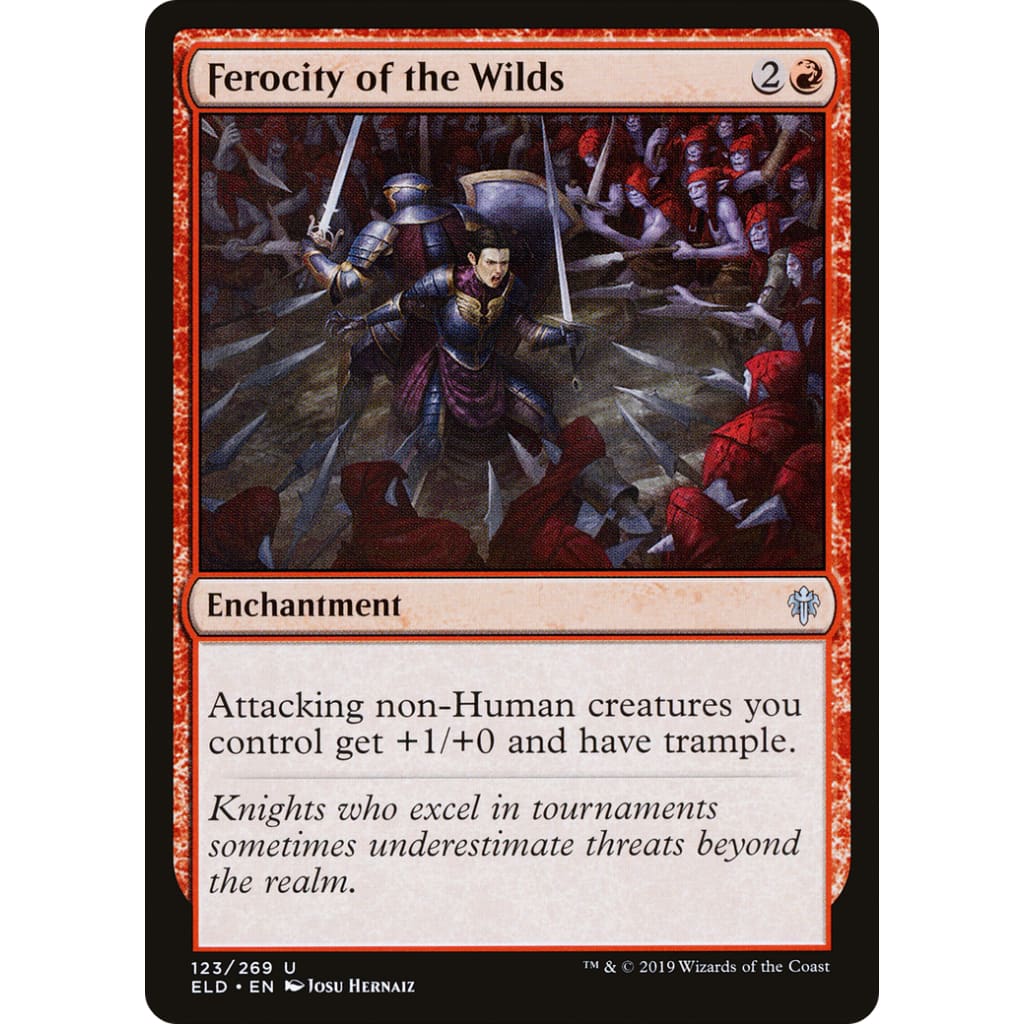 Ferocity of the Wilds (ELD-123) Foil - Single