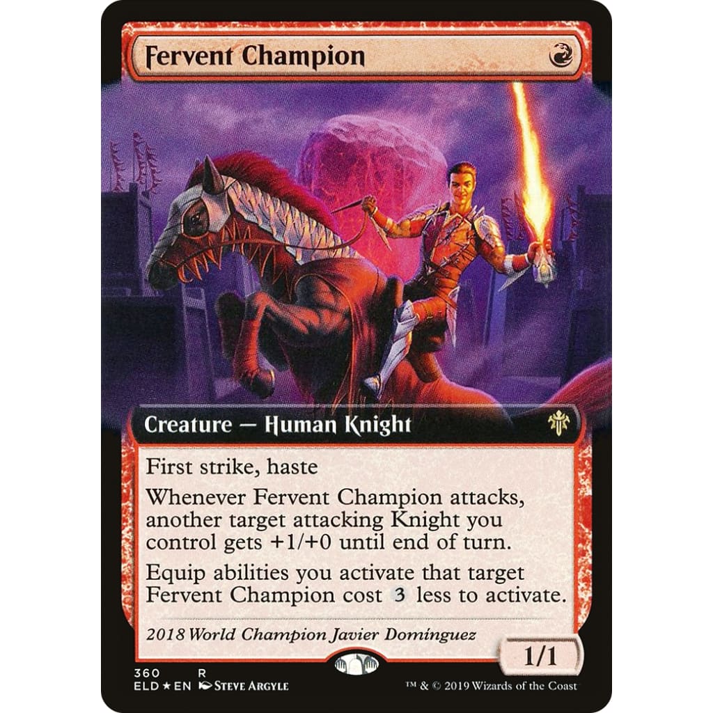 Fervent Champion (ELD-360): (Extended Art) - Single
