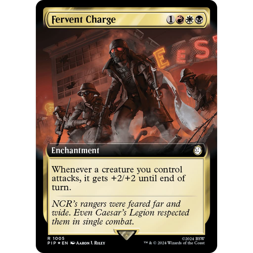 Fervent Charge (PIP-1005): (Extended Art) Foil - Single