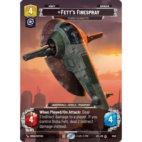 Fett’s Firespray - Feared Silhouette (Prestige) (1046)