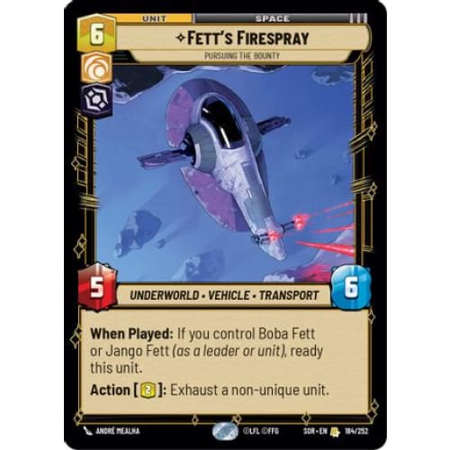 Fett’s Firespray - Pursuing the Bounty (184/252) - Spark