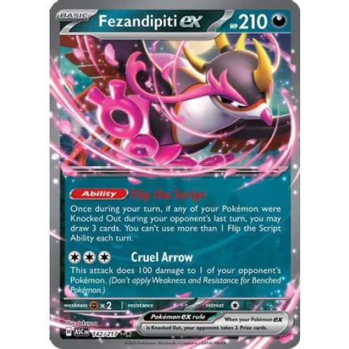 Fezandipiti ex - 142/217 (142) Double Rare Holofoil - Single