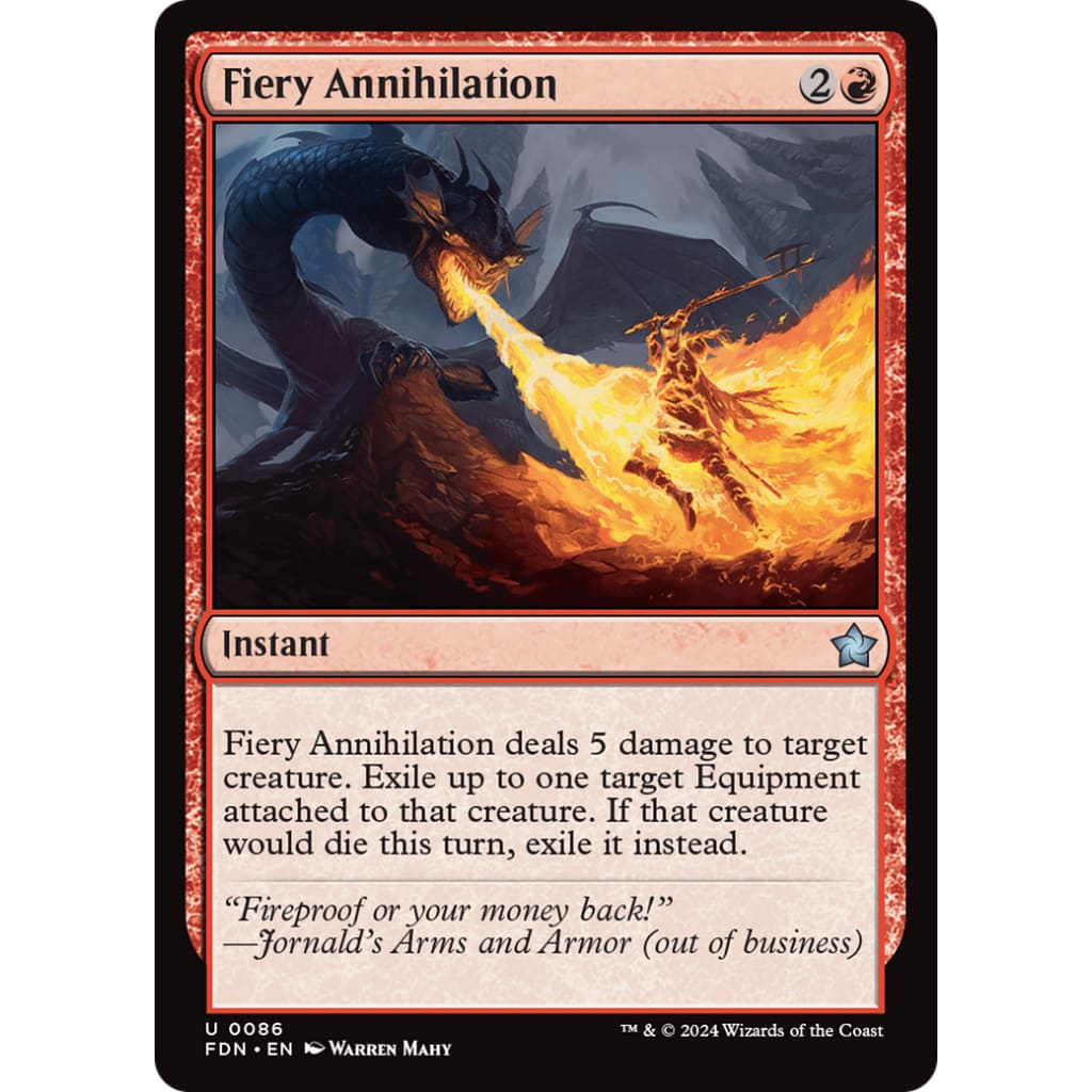 Fiery Annihilation (FDN-086) Foil - Single