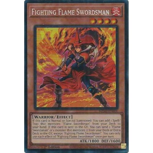 Fighting Flame Swordsman (CR) - MZMI-EN001 Collector’s Rare