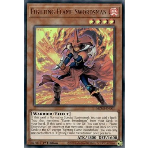 Fighting Flame Swordsman - MZMI-EN001 Ultra Rare 1st