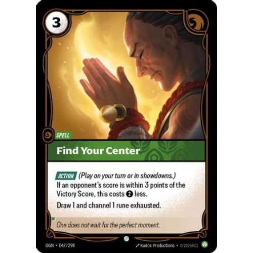 Find Your Center (047/298) - Origins - Single
