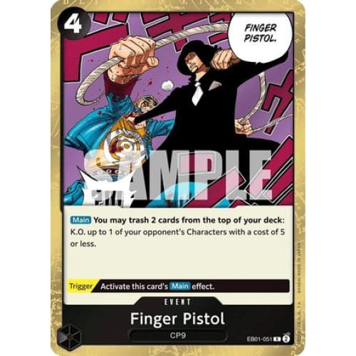 Finger Pistol EB01-051 R Extra Booster: Memorial Collection