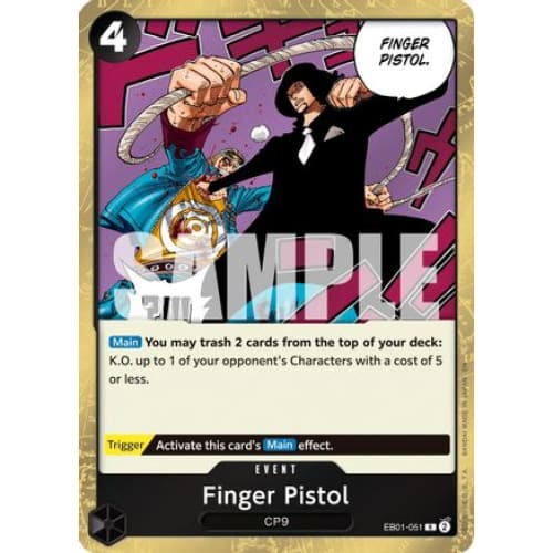 Finger Pistol (Reprint) EB01-051 R Premium Booster -The