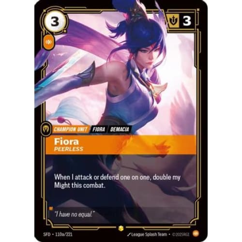 Fiora - Peerless (Alternate Art) (110a/221) - Spiritforged
