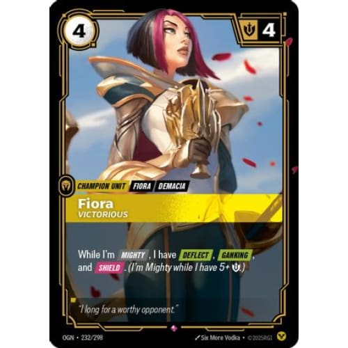 Fiora - Victorious (232/298) - Origins Foil - Single