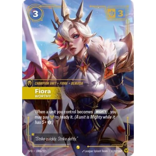 Fiora - Worthy (Alternate Art) (180a/221) - Spiritforged
