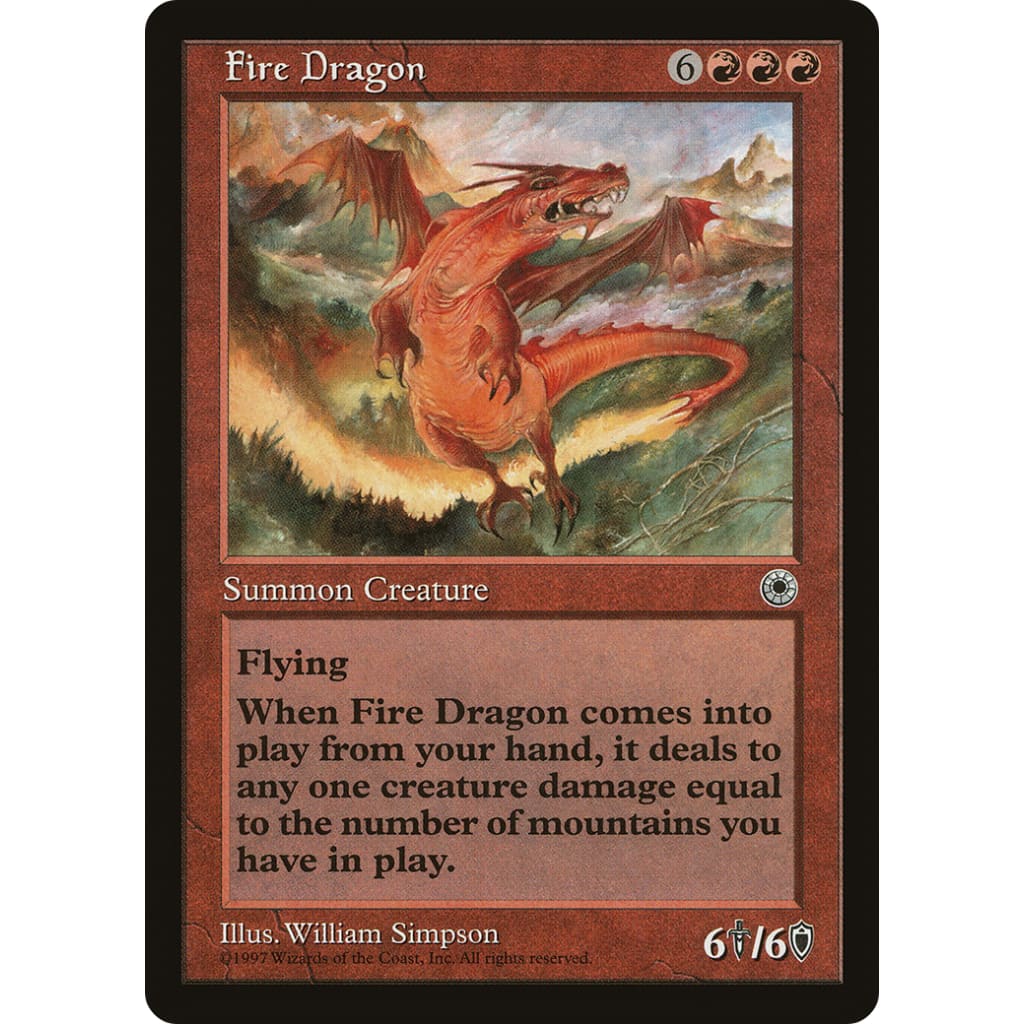 Fire Dragon (POR-125) - Single