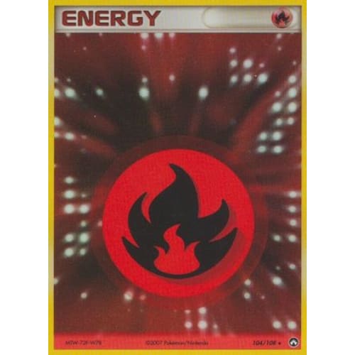 Fire Energy (104/108) Holo Rare Holofoil - Single