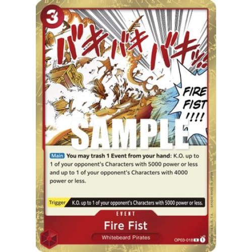 Fire Fist OP03-018 R Pillars of Strength Foil - Single