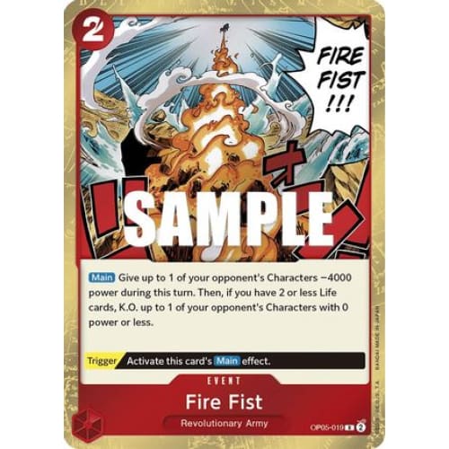 Fire Fist OP05-019 R Awakening of the New Era Foil - Single