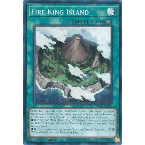 Fire King Island - RA03-EN059 Super Rare 1st Edition