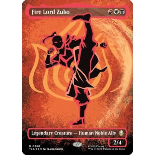 Fire Lord Zuko (Borderless Battle Pose) (TLA-360) Foil