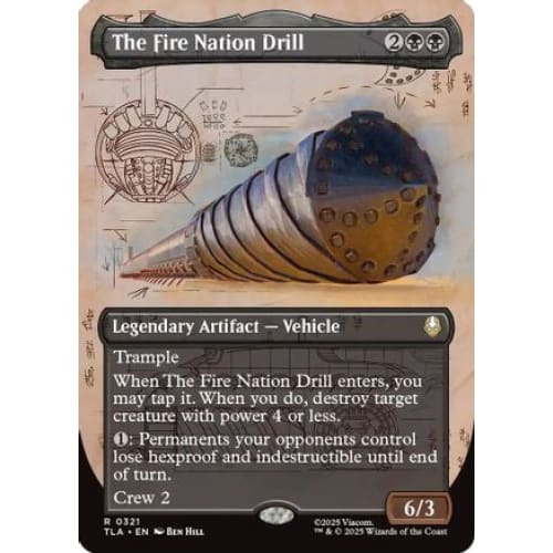 The Fire Nation Drill (Borderless) (TLA-321) - Single
