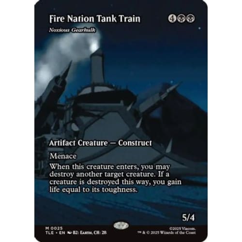 Fire Nation Tank Train - Noxious Gearhulk (Borderless)
