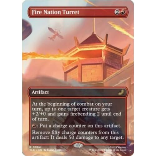 Fire Nation Turret (Borderless) (TLE-064) - Single
