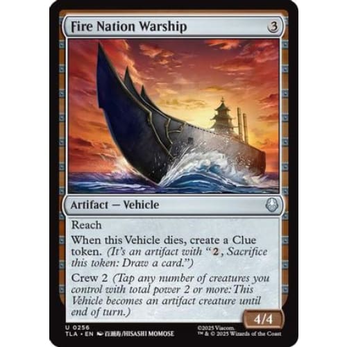 Fire Nation Warship (TLA-256) Foil - Single