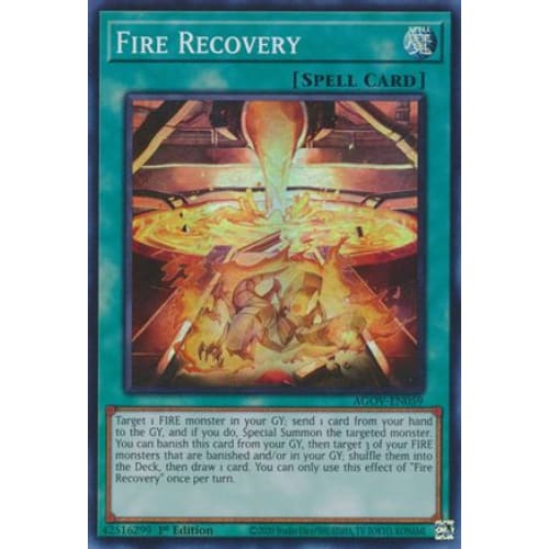 Fire Recovery - AGOV-EN059 Super Rare 1st Edition - Single