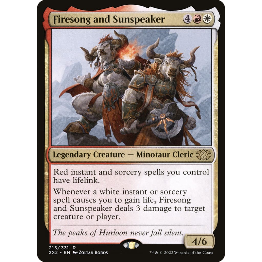 Firesong and Sunspeaker (2X2-215) - Single