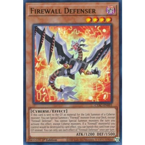 Firewall Defenser - CYAC-EN001 Ultra Rare 1st Edition