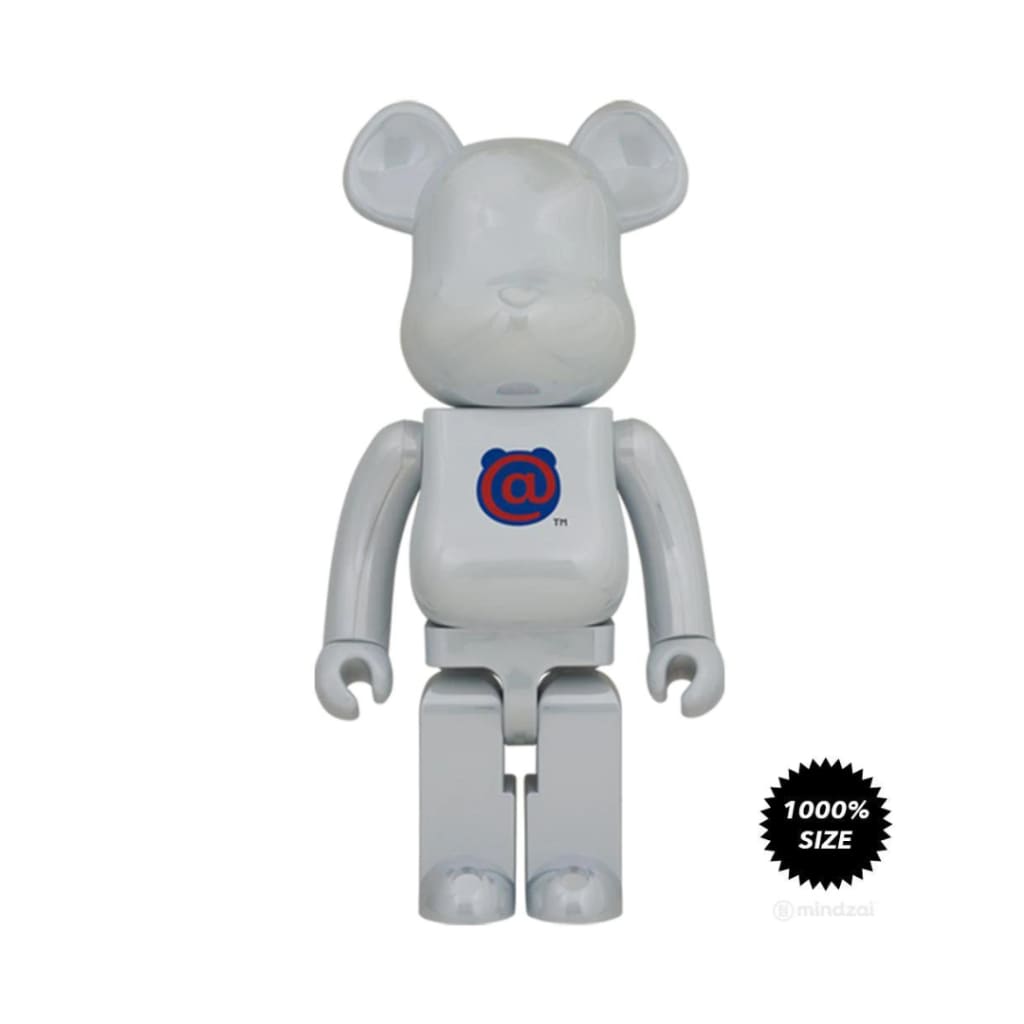 First Model (White Chrome Ver.) 1000% Bearbrick by Medicom