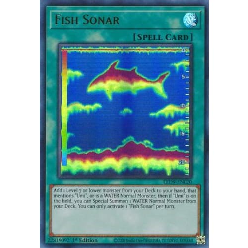 Fish Sonar (LED9-EN020) Ultra Rare 1st Edition - Single