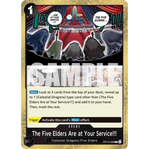 The Five Elders Are at Your Service!!! OP13-096 R Carrying