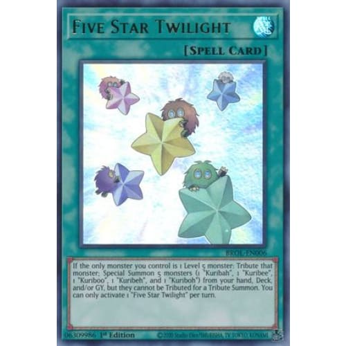 Five Star Twilight (BROL-EN006) Ultra Rare 1st Edition