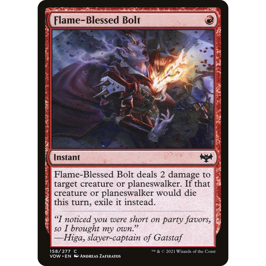 Flame-Blessed Bolt (VOW-158) - Single